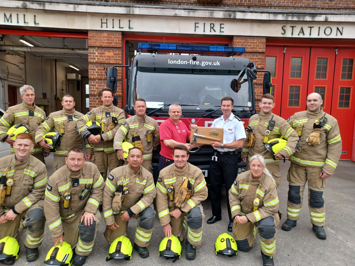 Today we said goodbye to Firefighter Tim Green. After over 22 year's service, all proudly served at Mill Hill on the Green watch, he is looking forward to spending more time fishing. Thank you for your service.
