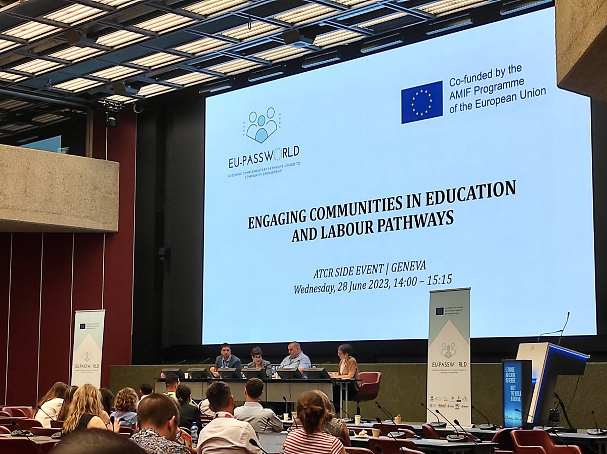 Today at #ATCR2023, Hannah Gregory, our Global Director for Pathway Development, moderated a side event on how communities make education and labour pathways for refugees more sustainable.

Learn more about EU-Passworld project funded by 🇪🇺 eupassworld.eu