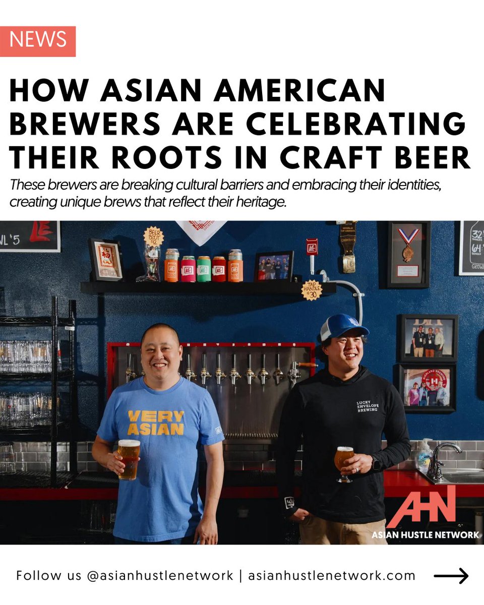 asianhustlentwk's tweet photo. These Asian American brewers are actively participating in efforts to diversify the craft brewing industry.

https://t.co/ScCet32Ha6

Subscribe to our newsletter to stay updated with future events and get involved with the community (link in bio)!

Image Source: NY Times https://t.co/B2VxMiUyJL