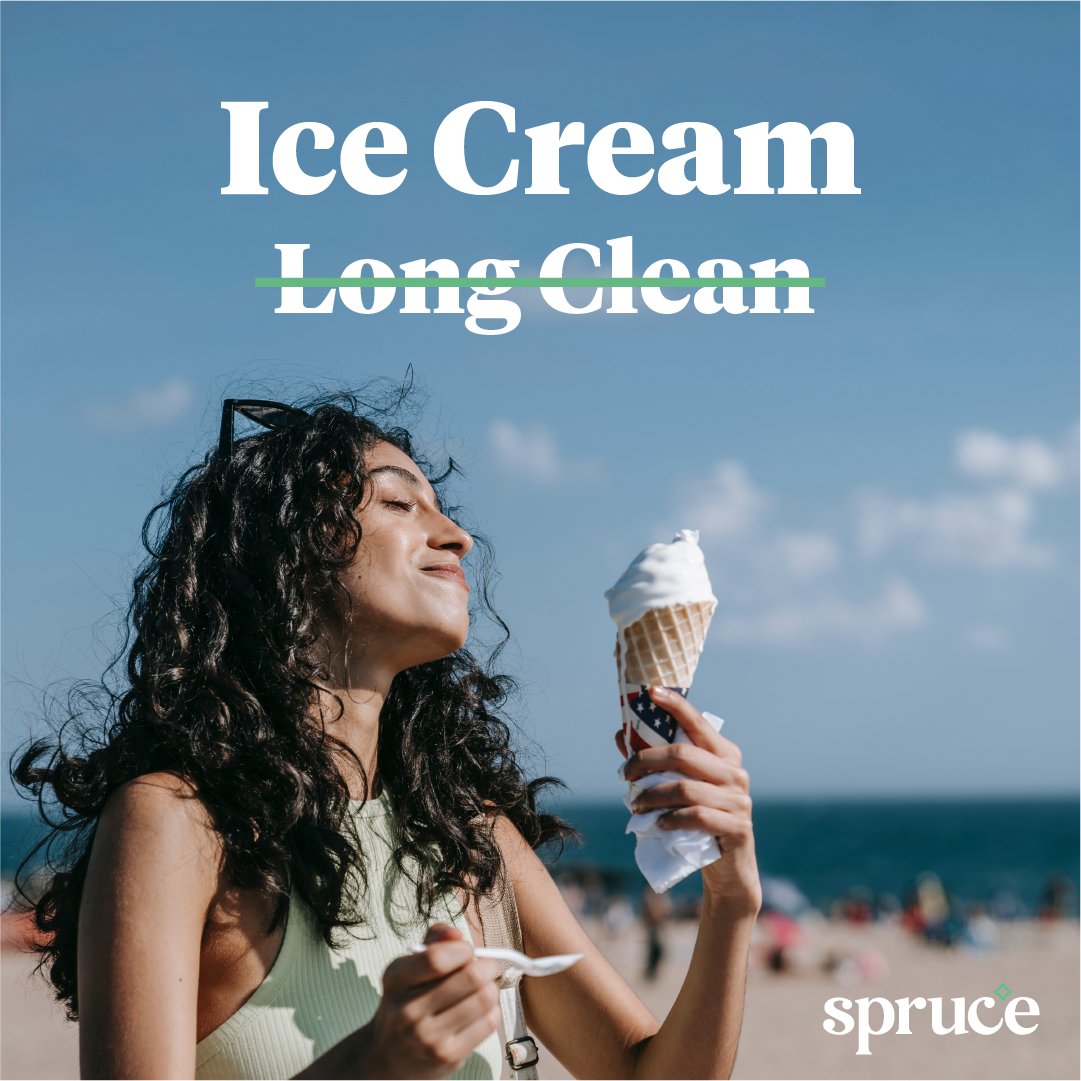 Cleaning on a summer day? No way! Spruce makes tidying up a breeze so you can spend more time chasing ice cream trucks. 🍦 What's your all-time favorite ice cream flavor? Tell us below and tag a friend who needs to try it! #SprucedUpSummer

#icecream and #summerdays