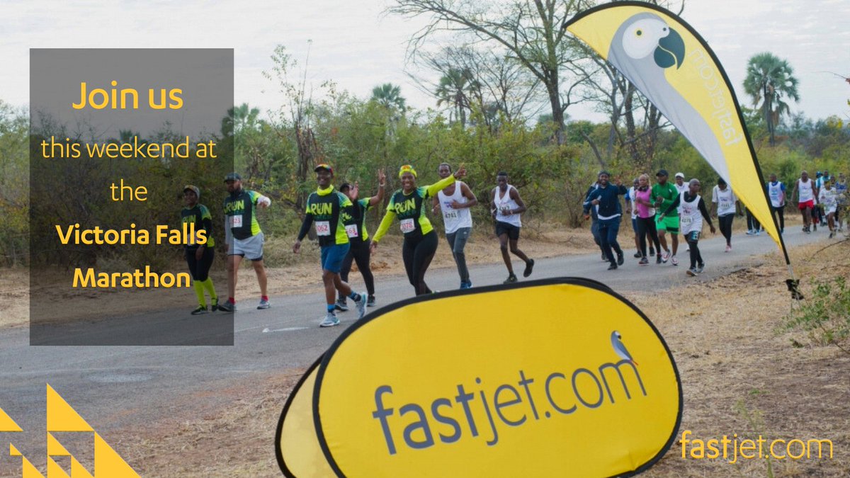 fastjet's tweet photo. Ready, Set, Go!!! 🏃♀️
Join us this weekend for the Victoria Falls Marathon.
Raise your hand if you are doing the fun run.
#fastjet
#VictoriaFalls
#VictoriaFallsMarathon
#WeLoveVicFalls
#Smokethatthunders https://t.co/UdsH9go0vQ