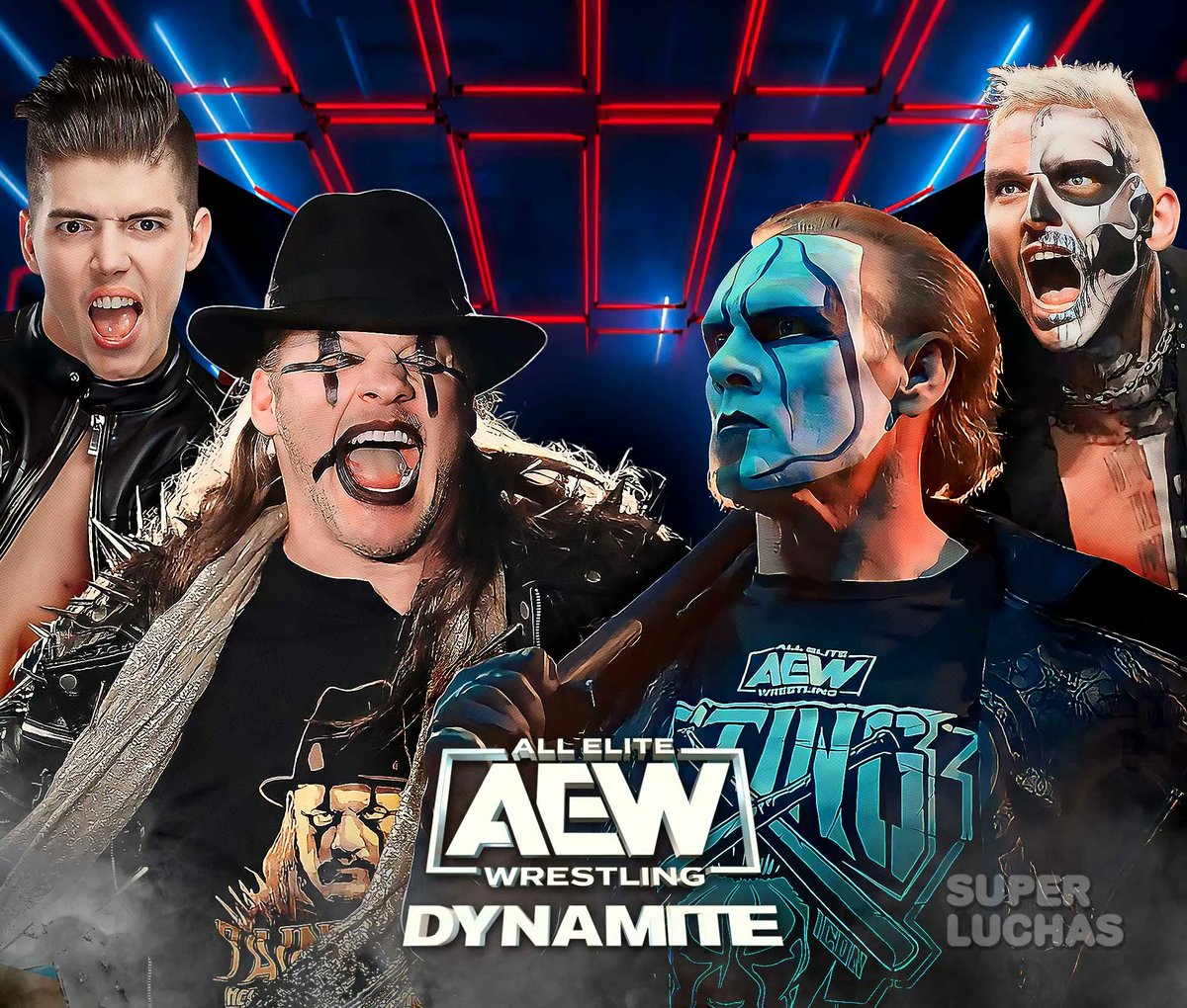 Sigue nuestra cobertura #EnVivo de #AEWDynamite 

► TORNADO TAG TEAM: #Painmaker #ChrisJericho y #SammyGuevara vs. #Sting y #DarbyAllin 
► #JonMoxley vs. #TomohiroIshii 
► TORNEO POR LA COPA OWEN HART: #BrittBaker vs. #RubySoho 

👇 👇 👇
buff.ly/3Jwg74Y 

#SuperLuchas