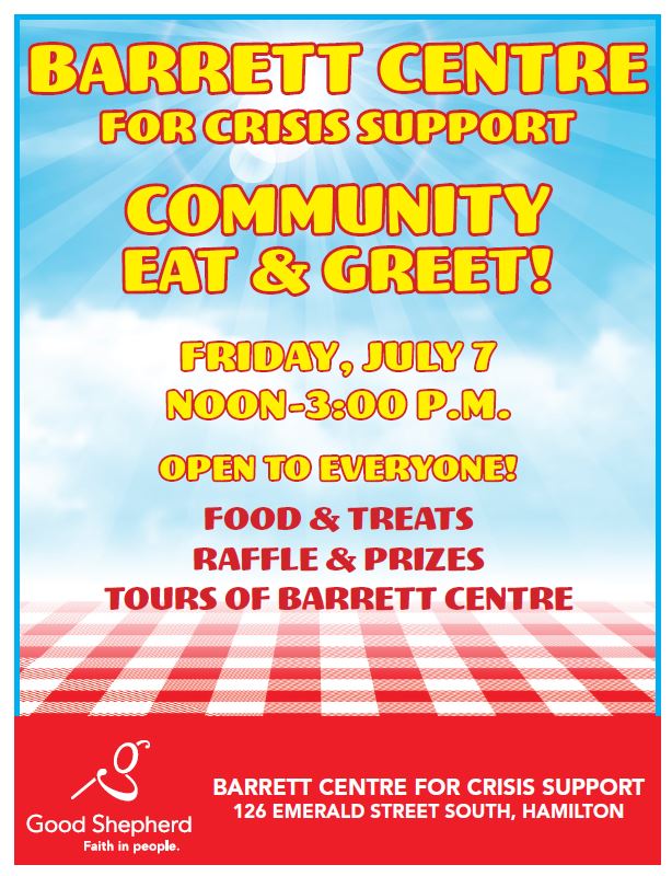 Community Eat &amp; Greet! Join us on Friday, July 7 - all are welcome!