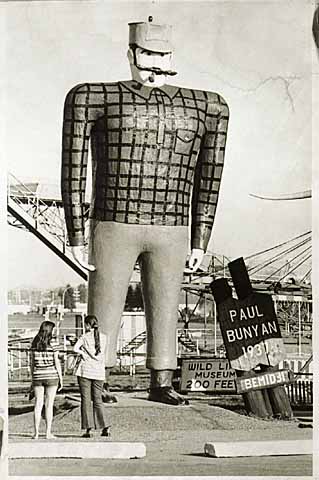 Today is National Paul Bunyan Day! Several states claim to be his home, but we Minnesotans know he’s really one of us. This image from our collections shows the locally famous Paul Bunyan statue in Bemidji, MN in 1973. 

MB4.9 BJ6 p8 (Locator Number)