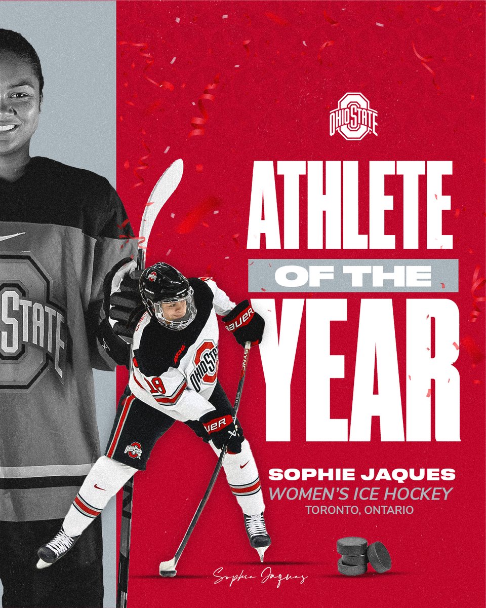 𝙊𝙝𝙞𝙤 𝙎𝙩𝙖𝙩𝙚 𝘼𝙩𝙝𝙡𝙚𝙩𝙚 𝙤𝙛 𝙩𝙝𝙚 𝙔𝙚𝙖𝙧‼️ Congrats @_sophiejaques on earning the honor for the second straight year! #GoBucks | go.osu.edu/23AOTY