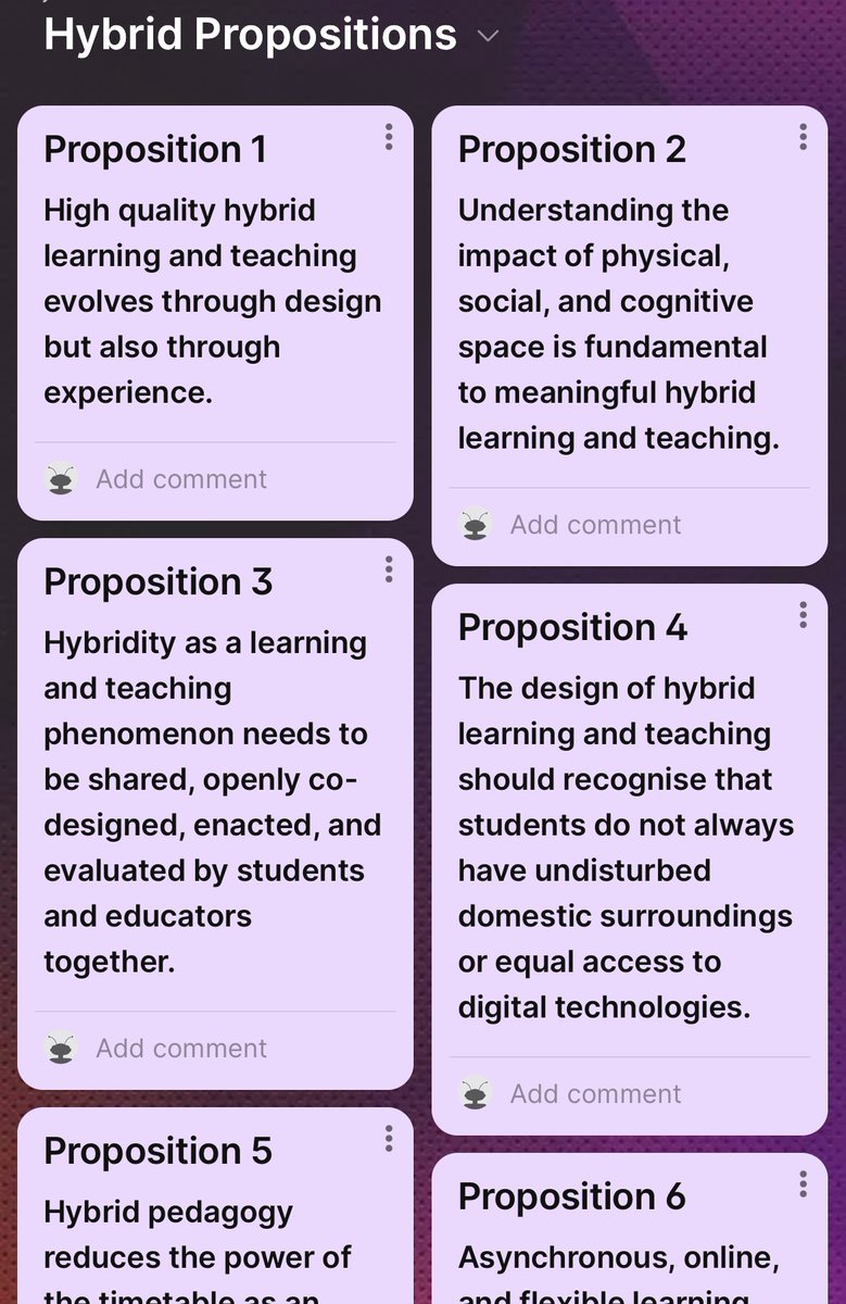 2nd day of @UoE_LTConf & an opportunity to share & discuss #propositions from #HybridPioneers a cross institute initiative exploring perspectives, practice, & innovations in hybrid learning & teaching @MorayHouse I've 🩷 being part of this group #Autoethnography #Space #Place