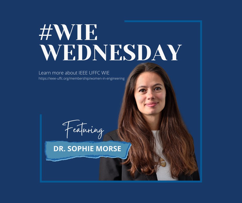 IEEE_UFFC_Soc's tweet photo. π Introducing Dr. Sophie Morse, the UFFC-S Volunteer Engagement Chair.
Sophie volunteers with IEEE UFFC-S because "It's a great way to meet others working in the UFFC-related field and to help make positive changes with diverse people from all over the world."
#WIEWednesday https://t.co/EfLQB6585y