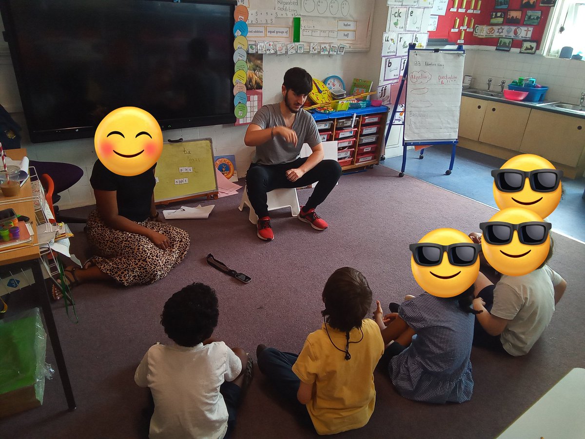 Year Two met a role model who used to go to Laycock! We asked him lots of questions! #LaycockDeafProvision