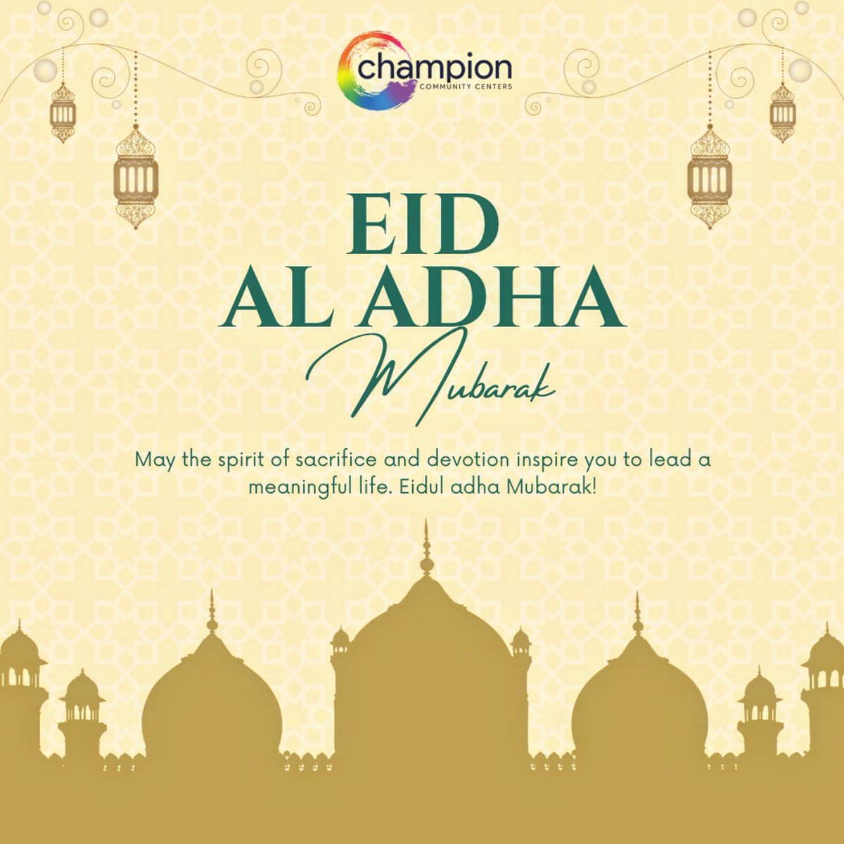 𝓔𝓲𝓭 𝓪𝓵 𝓪𝓭𝓱𝓪 𝓜𝓾𝓫𝓪𝓻𝓪𝓴! ✨❤️

To our Muslim brothers and sisters may you have a blessed and joyous celebration with your loved ones. And for everyone, may the spirit of sacrifice and devotion inspire you to lead a meaningful life.