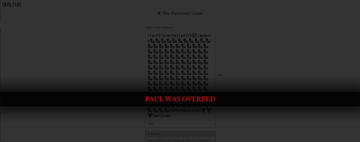 SuperJusticeGuy's tweet photo. Fuck you Paul slow. You didnt have to eat all of them I was searching for a stupid 21 min 4 second youtube video. #passwordgame https://t.co/4EHwY0PD2H