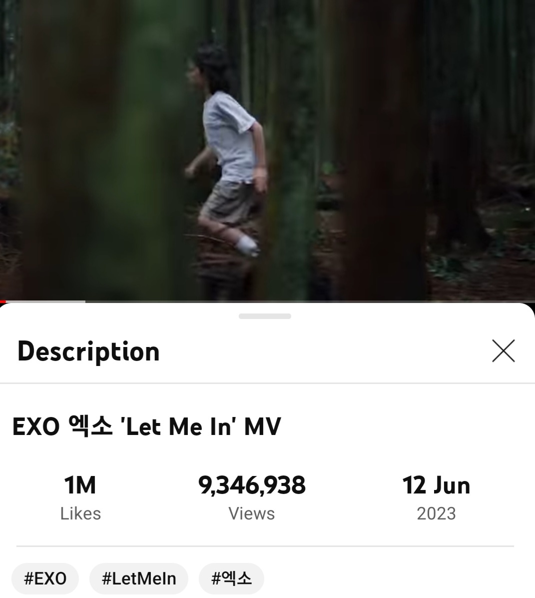 yeoltomyloey's tweet photo. I've streamed EXO - Let Me In MV on YouTube (99)  
https://t.co/RfL0wzb8bz 

#LetMeInByEXO #EXO_EXIST #EXO_LetMeIn #EXOisBack #LetMeIn_StreamingParty https://t.co/JHYrGp3Uqq