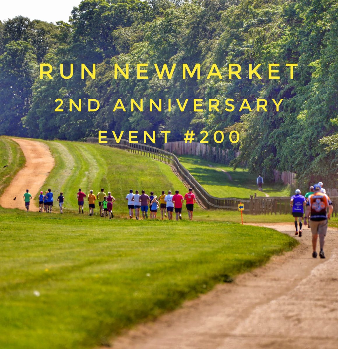 RunNewmarket's tweet photo. BIG SUNDAY coming up.
It’s run 2️⃣0️⃣0️⃣ in total and our 2️⃣nd anniversary as Run Newmarket 

Come along and Run, Walk or just Talk https://t.co/R3WncW3mtc
