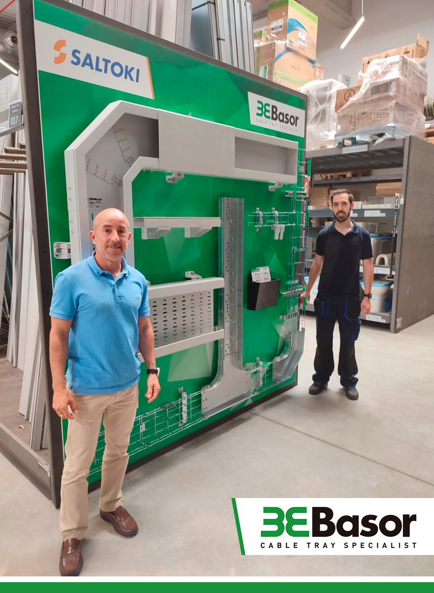BasorElectric's tweet photo. 📣 La semana pasada, nuestro compañero Oscar Pelegrí - Delegado de Nordeste y Andorra - realizó una visita muy especial al punto de venta Saltoki Barberá del Vallès -> https://t.co/tFQW0i5zJW

#Basor #CableTraySpecialist #PuntodeVenta #Barcelona #Muestras #España https://t.co/hWRtTU0uwe
