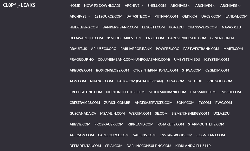 riskymanag3ment's tweet photo. New round of CLOP Victims: 
CARESOURCE[.]COM
SAPIENS[.]COM
ENSTARGROUP[.]COM
COGNIZANT[.]COM
DELTADENTAL[.]COM
CPIAI[.]COM
DARLINGCONSULTING[.]COM

#ThreatIntel #DataBreach

@PinkCursor https://t.co/H6HdWa9UGo