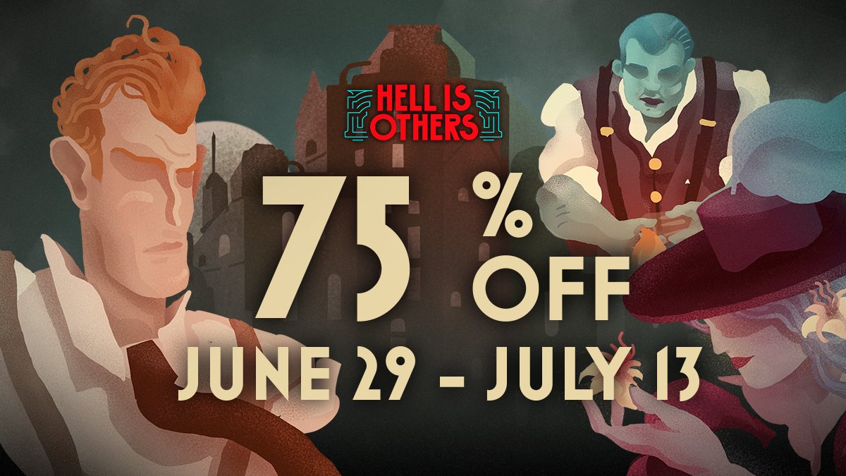 Get ready to invade the streets of Hell is Other with this 75% Steam Summer Sale Discount!

Explore a noir-dystopian realm like no other, and remember: the darkness beckons your arrival.

Get your copy before July 13th.

👉bit.ly/HiO_Steam

#Steam #IndieGame #Noir #gamedev