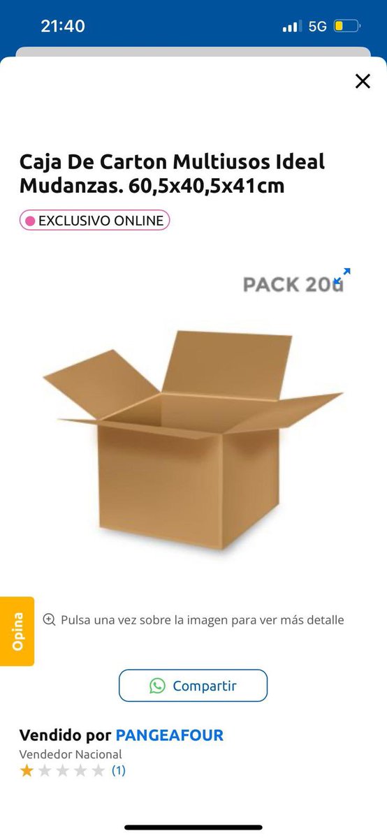 jorgerommm's tweet photo. @CarrefourES esto es estafar? Pido un pedido en el que va indicado que son pack 20 unidades y recibo una sola en casa.. pregunto por las otras 19 y me dicen que unicamente es una caja… una caja de cartón por 11€…Que opináis? https://t.co/7gRQjE01vN