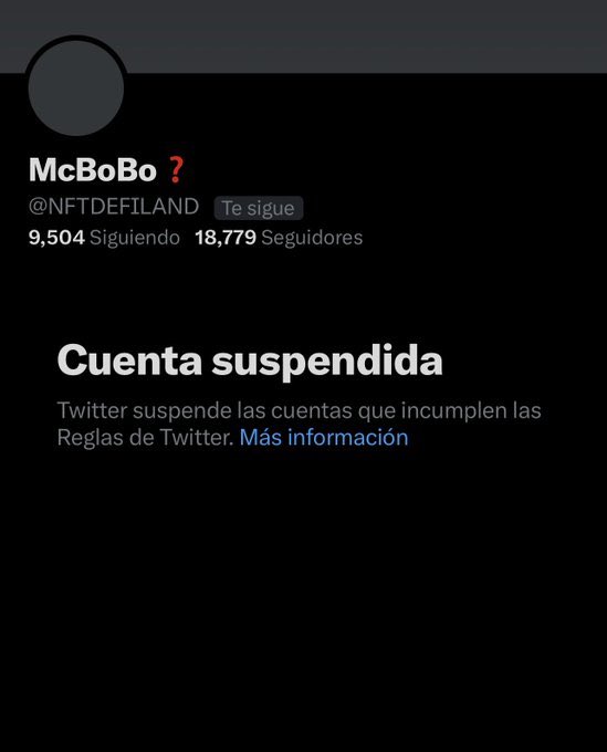 Bring <a href="/NFTDEFILAND/">TATO</a> back! 

Case: 0328101325 [ref:00DA0000000K0A8.5004w00002jhH9S:ref]   #FREEMCBOBO 

Sea cual sea el motivo creo que cancelarnos no es la solución, este puedes ser tu o yo, apoyemos entre nosotros. @TwitterSupport