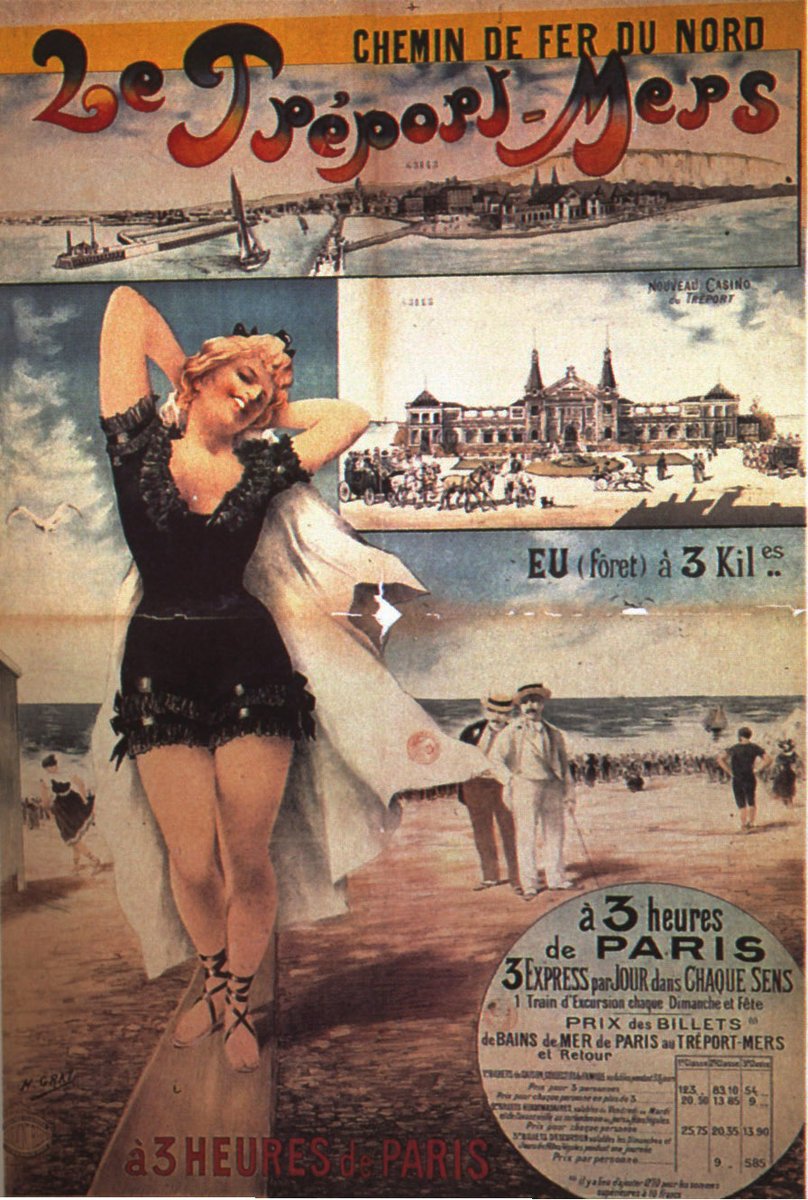 droledaffiche's tweet photo. Un vieille pub (1890-1899) pour le chemin de fer du Nord https://t.co/rHYFkC2i1N