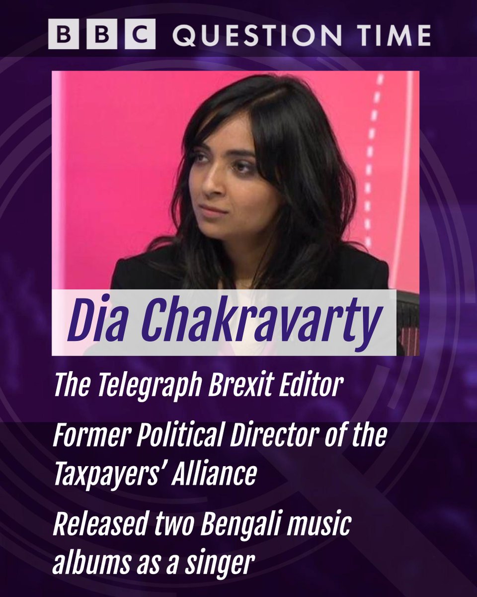 The Telegraph's @DiaChakravarty will be on the panel #bbcqt