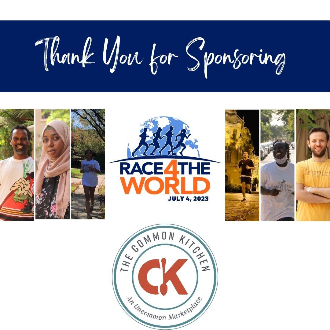 Race4Theworld's tweet photo. Sending a special thank you to The Common Kitchen for sponsoring Race4TheWorld 5K! We are grateful for your support and looking forward to seeing you on July 4th. 

It's not too late to register! Sign up today at https://t.co/irdYejrsbl https://t.co/HCUd3EqLGc