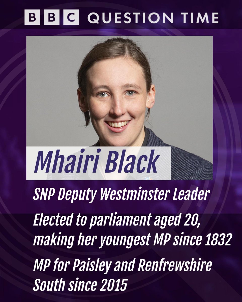The SNP's @MhairiBlack will be on the panel #bbcqt