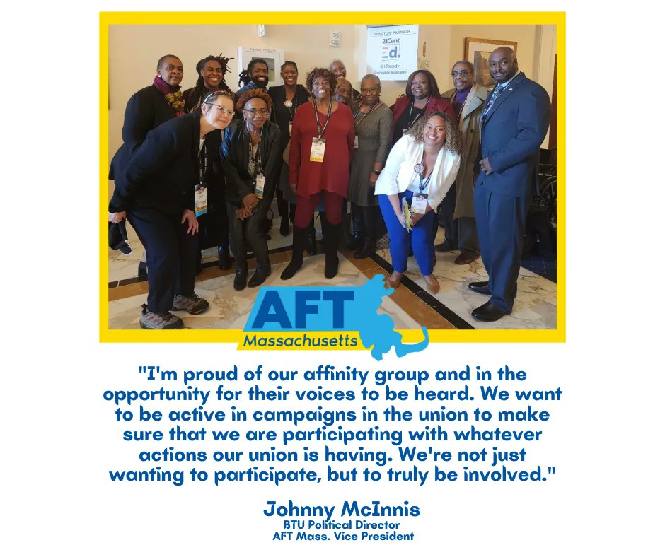✨ ICYMI! ✨ #AFTVOICES got to chat with Johnny McInnis - music teacher, Boston Teachers Union Political Director, AFT Massachusetts Vice President and chapter president of the A. Phillip Randolph AFL CIO! Read more here: buff.ly/3qA9E2c