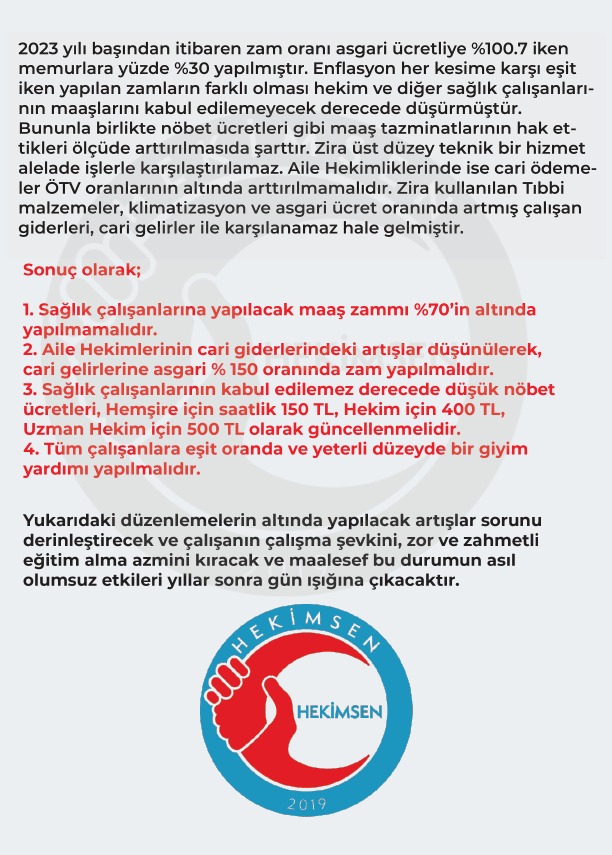 hekimsen's tweet photo. Görsellerdeki taleplerimiz maaş komisyonuna iletilmek üzere milletvekillerine gönderilmiştir.
Hekimlerin ve diğer sağlık çalışanlar��nın yaptıkları işin niteliği ve aldıkları eğitim, kamu işçilerinden daha iyi gelir almalarını gerektirmektedir.
Talep ettiğimiz miktarlar, Dünya standartlarıyla karşılaştırıldığında oldukça mütevazi rakamlardır.