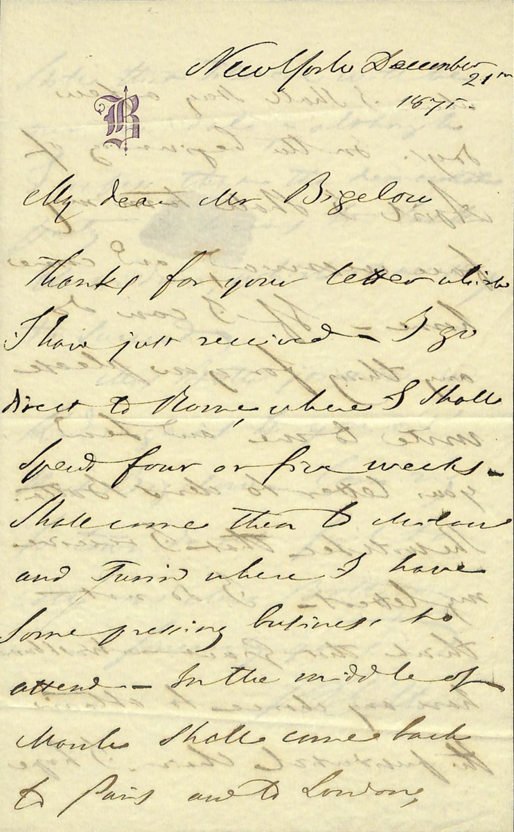 BigelowPapers's tweet photo. December 21, 1875- A letter to John Bigelow from Vincenzo Botta. https://t.co/AAVQ9fOOfv