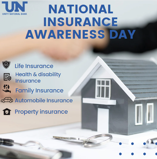 Happy National Insurance Awareness Day. There are several insurances provided in Texas. Here are five types of insurances everyone should have:  Home or property insurance, life insurance, disability insurance, health and family insurance, and automobile insurance. #insuranceday