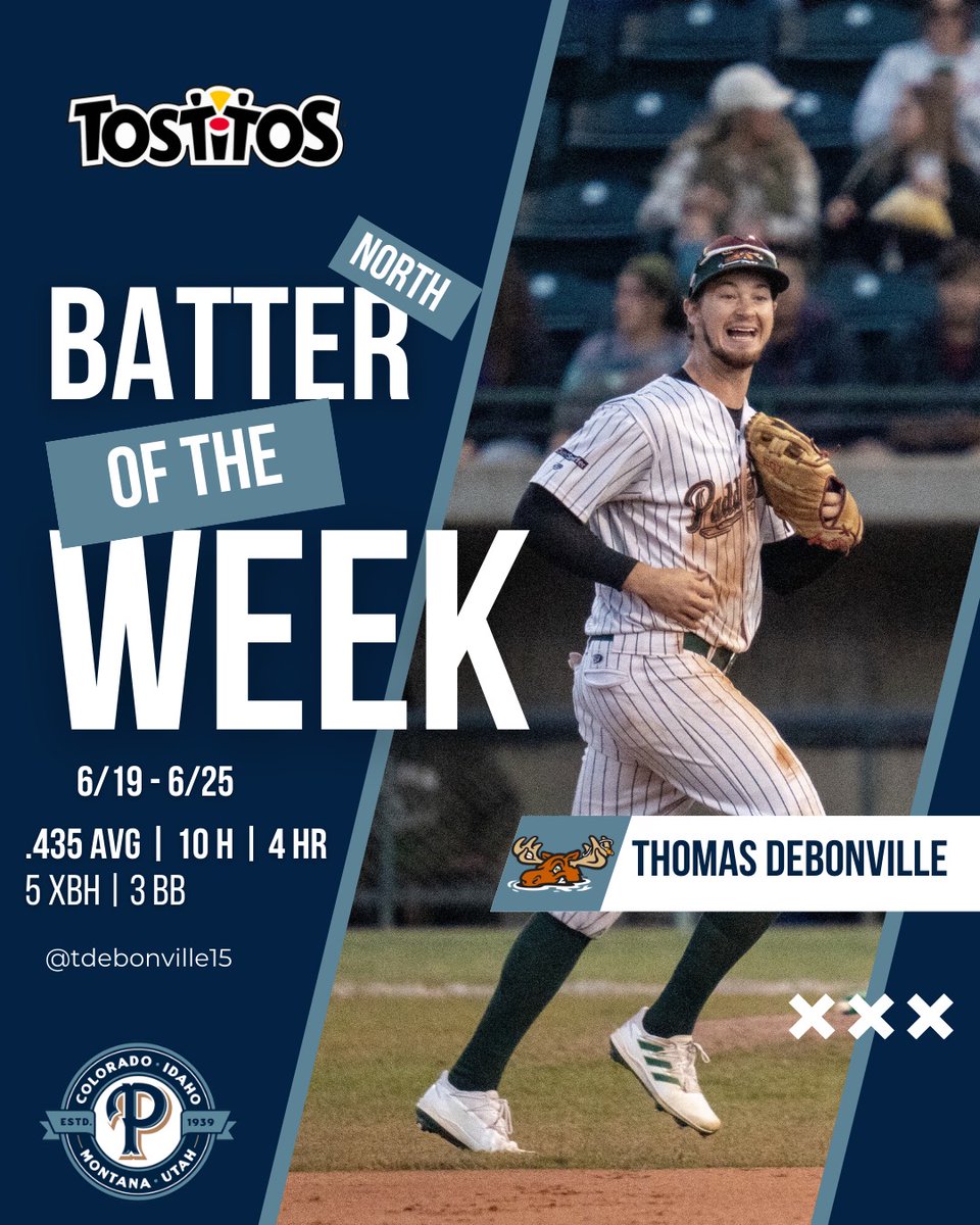 Thomas DeBonville (<a href="/TDebonville/">Thomas DeBonville</a>) went deep four times last week, including three consecutive days with a homer from June 20-22. He's our North Division Batter of the Week!