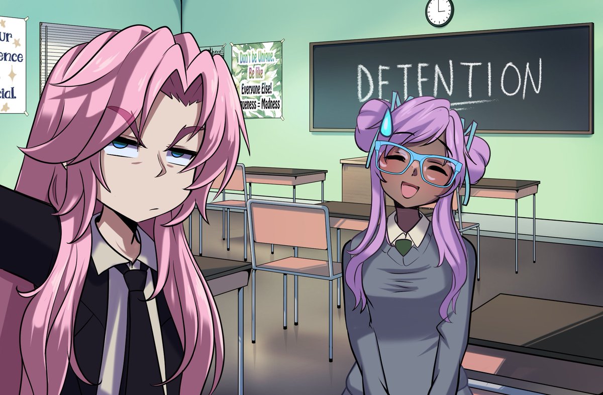 These fools think they can contain ME - a literal deity - in DETENTION!
I would like to see them try!