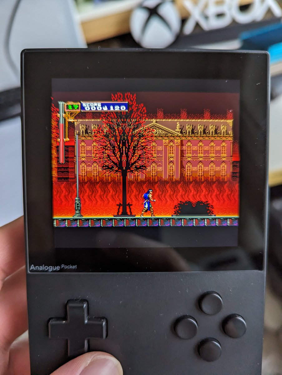 Got PC Engine CD working on my Analogue Pocket tonight 

This is the Japanese Castlevania, with German speech!  Impressive
