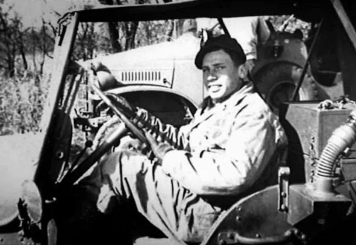 Jason_R_Burt's tweet photo. A happy 97th birthday to Comedian &amp; WW2 veteran Mel Brooks, seen here as a young Private Melvin Kaminsky, 1104th Engineer Combat Battalion attached to the 78th Infantry Division, manning a jeep during the division’s advance to Germany. 🪖 https://t.co/5Mb6f8ffQ9