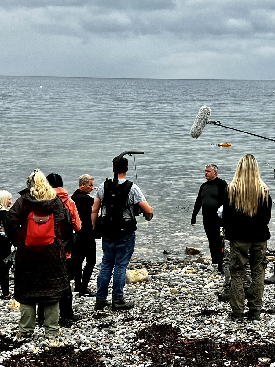 CoastalCustodia's tweet photo. What a great morning with @divethefarnes @LancasterJane13 and Robson Green this morning filming in Beadnell for series 2 of Weekend Escapes #weekend #escapes #Northumberland #endlessexperiences https://t.co/hf89XPfohp