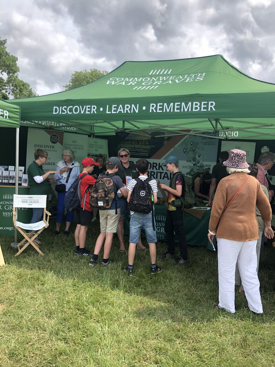 Awesome last few days spent @CVHISTORYFEST if you love your history it’s the place to be! Better still, we’re on site all week so do come and try solving our recovery activity or test your talents at being <a href="/CWGC/">Commonwealth War Graves</a> stone mason!
