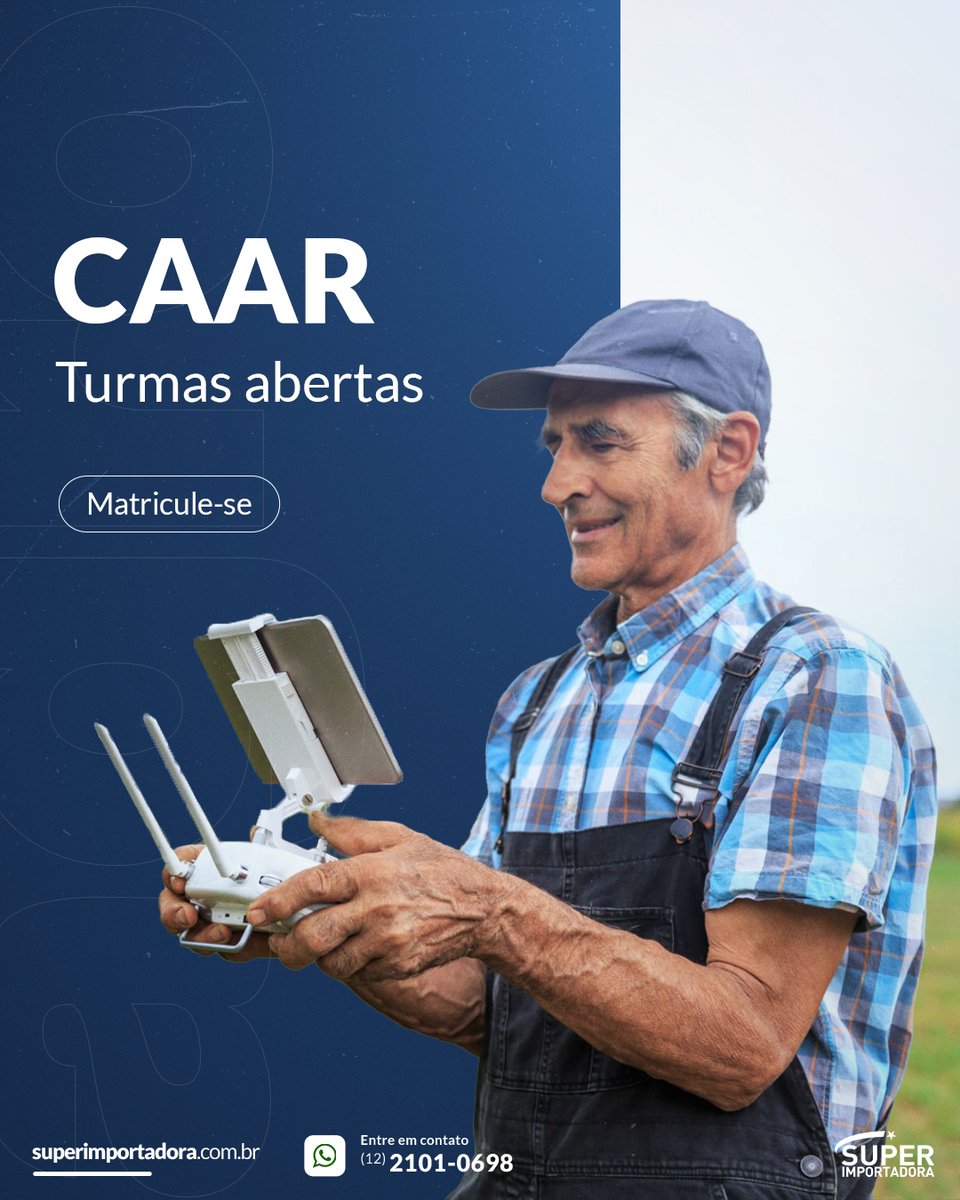 Conheça os cursos que a Super oferece e saia na frente hoje mesmo!

#drones #dronesdji #dronesindustriais #dronesagricolas #dji #superimportadora #cursos #pilotodedrone #cursodedrones #cursodepulverizaçao #CAAR #drones #dronessegurança #superimportadora