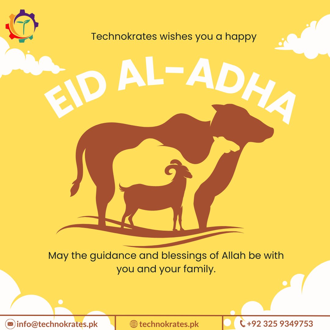 Technokrates_'s tweet photo. We wish you a happy Eid-ul-Adha!!
May Allah accept your sacrifices and may you have a blessed time with your families! Ameen
#technokrates #eiduladha2023 #plasticpollution #Sustainability #Eid https://t.co/bL8RqlXPpQ