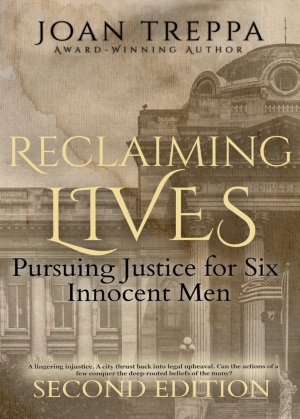 AnokaCoLibrary's tweet photo. Featured author Joan Treppa's book "Reclaiming Lives" is about a historic 1995 murder trial from Green Bay, WI. Her books challenge us to take a 2nd look at the system we rely on to get it right. #ReadLocalMN find information on this author here: https://t.co/5SUDMVt18r https://t.co/Njy6RkUBhn