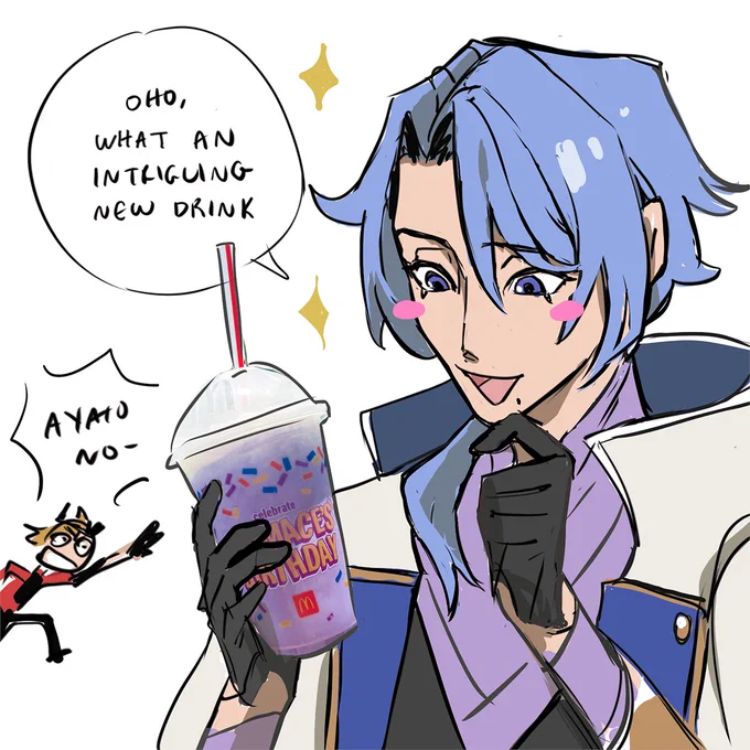 the grimace shake doesn't kill ayato, it makes him stronger