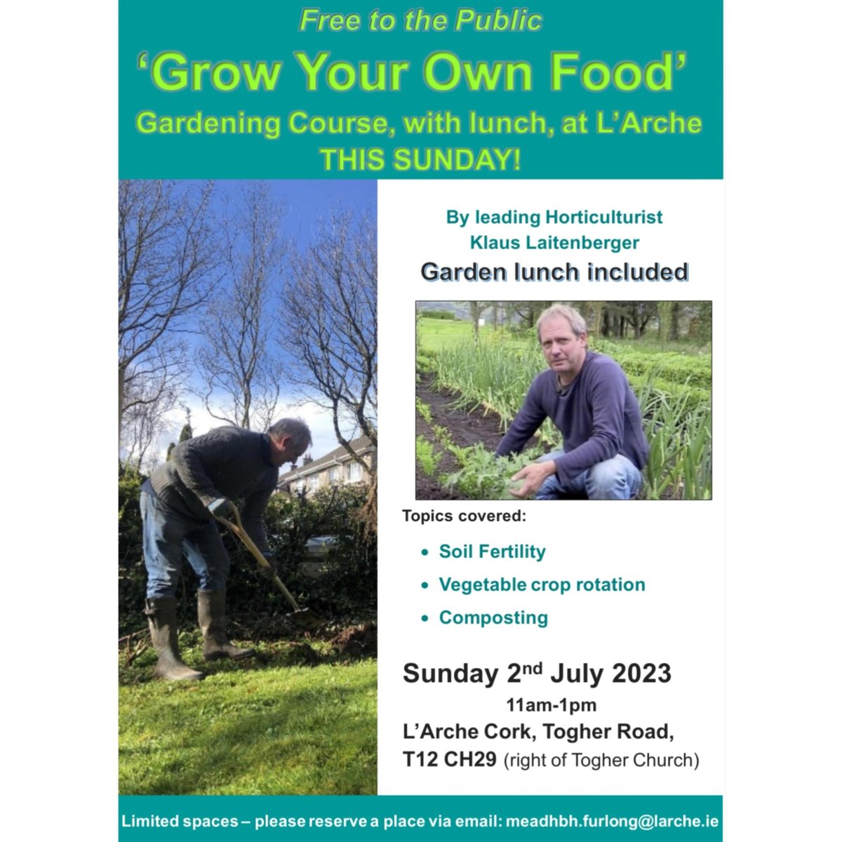 Organic gardening course in Cork this Sunday
