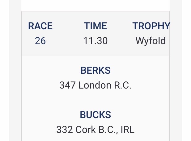 ⁦<a href="/CorkBoatClub/">Cork Boat Club</a>⁩ Wyfold 4- Day 3 ⁦<a href="/HenleyRegatta/">Henley Royal Regatta</a>⁩ 11.30am Thursday! ☘️ ☘️