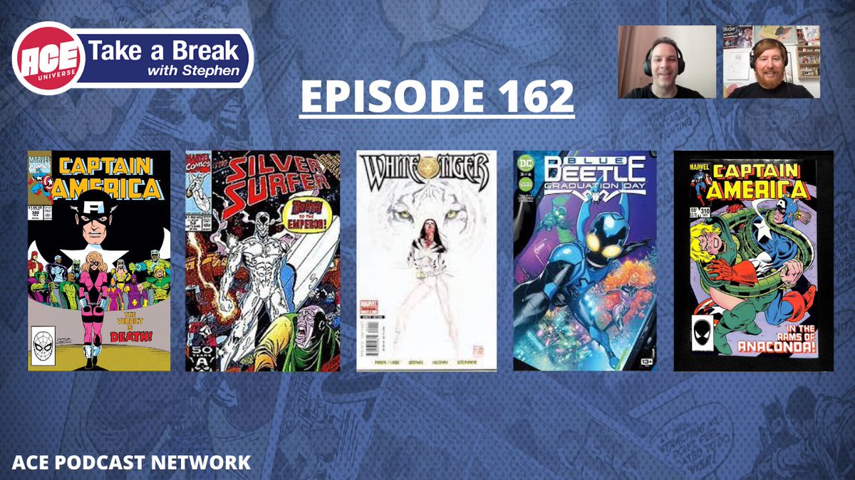 takeabreak_pod's tweet photo. "Take a Break with Stephen" is back with another new episode! Watch as Stephen and Alex discuss Victoria Kord, Dar-Benn, Diamondback and King Cobra / Modern Era!

▶️: https://t.co/xojfMHsZTn https://t.co/tWxrz6knpA