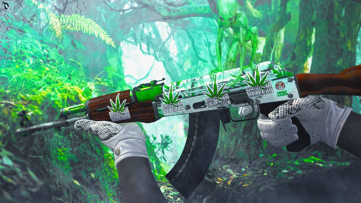 dual_csgo's tweet photo. Commission 178/365  
Artwork for @hugebarry 🌴👽 https://t.co/mzlAkCuPb9