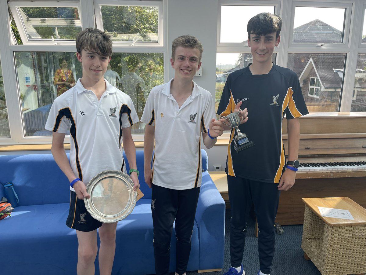<a href="/CrosseHouse/">Crosse House</a> annual end of year awards #1 - congrats 👏 to Neil W for Most Improved Effort, and Harrison W and Will W for jointly winning the Junior Cup as their contributions and performances span house sport, music, drama and competitions! 💙 🤍 🏆 👏 <a href="/ArdinglyCollege/">Ardingly College</a>
