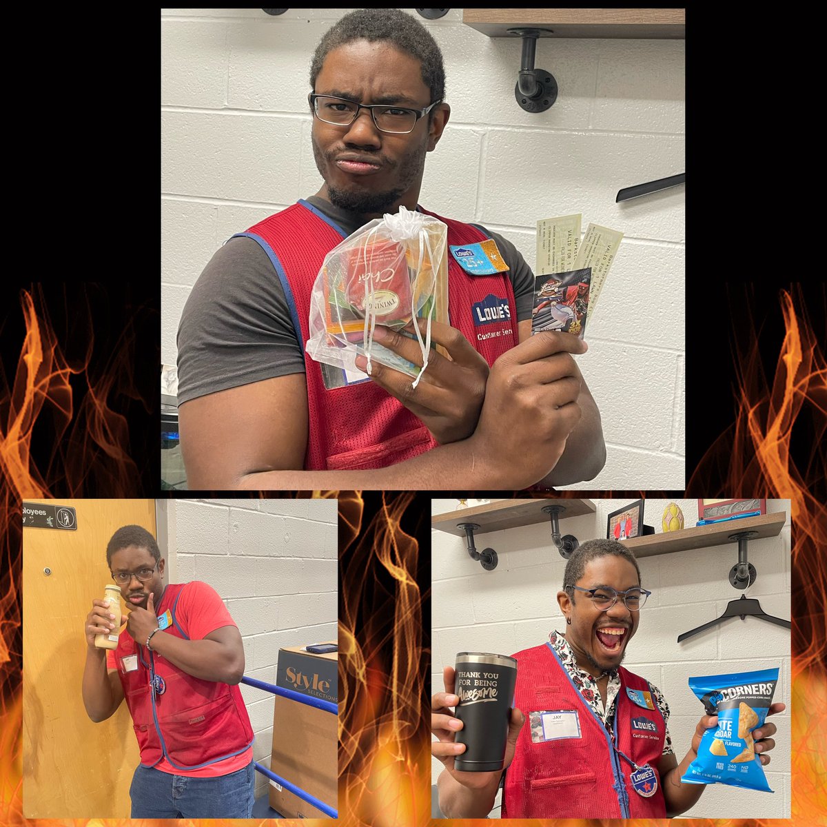 Let’s talk about how on fire this guy is!! Jay has been killing KPIs and spinning that spin to win wheel. From snacks and drinks to swag and baseball tickets! Keep up the great work Jay!! #Lowes1127 <a href="/BarbTaylor06/">Barb</a> <a href="/JHoffmann2207/">Joe Hoffmann</a> <a href="/DamonBennettR7/">DBennett</a>
