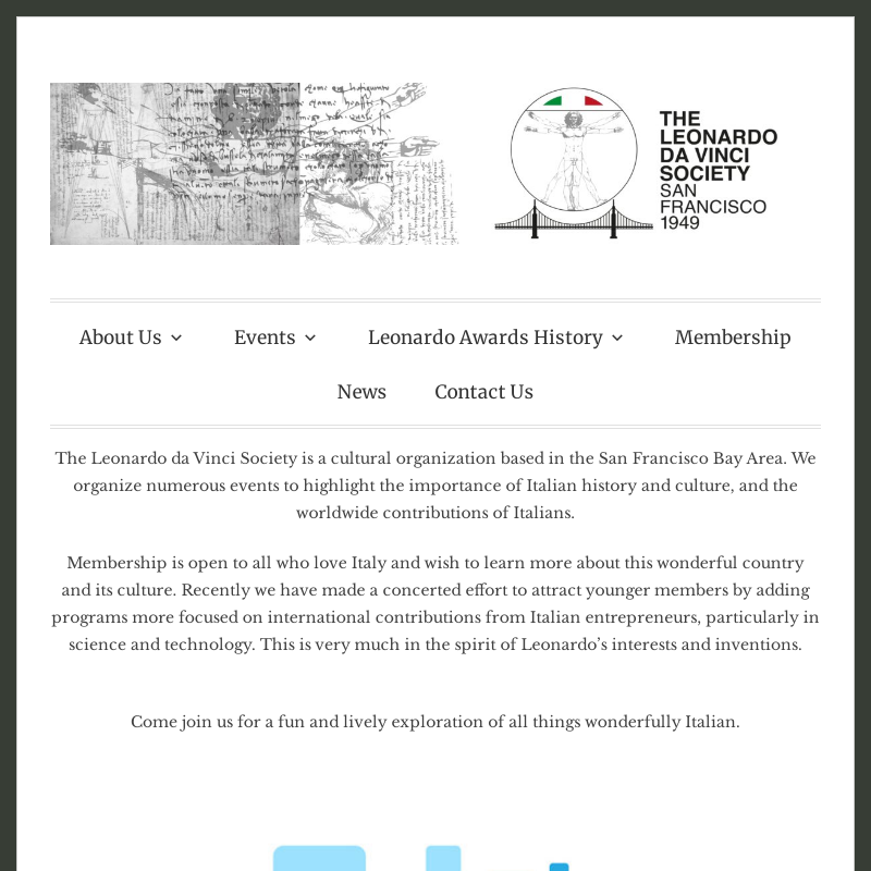 italiancmunity's tweet photo. Weekly Italian organization spotlight: The Leonardo da Vinci Society https://t.co/EyxzoGXWh3 #ItalianOrganizations #Organizations #Italian https://t.co/FZzpb4IyOi