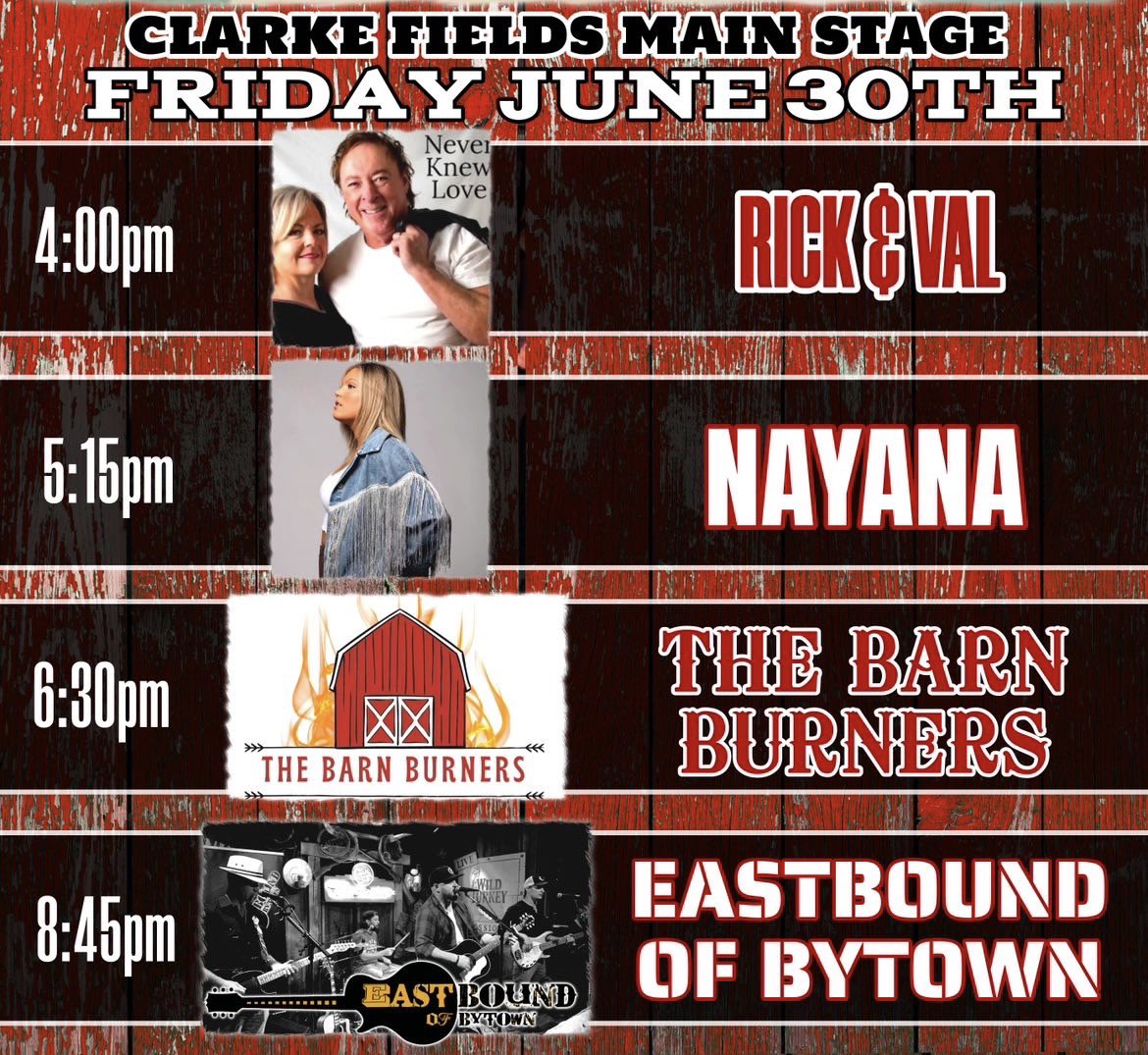 Come on out for your pre Canada Day festivities✨ Free to the public. 1HR ORIGINAL SET W/ THE BAND🎉