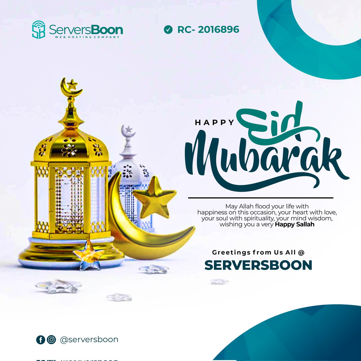 serversboon's tweet image. As we celebrate Eid, we express our gratitude to our loyal clients for choosing us as your trusted web hosting provider. Thank you, and Eid Mubarak!
#EidMubarak 
#bestwebhosting
HERE WE GO
#Free