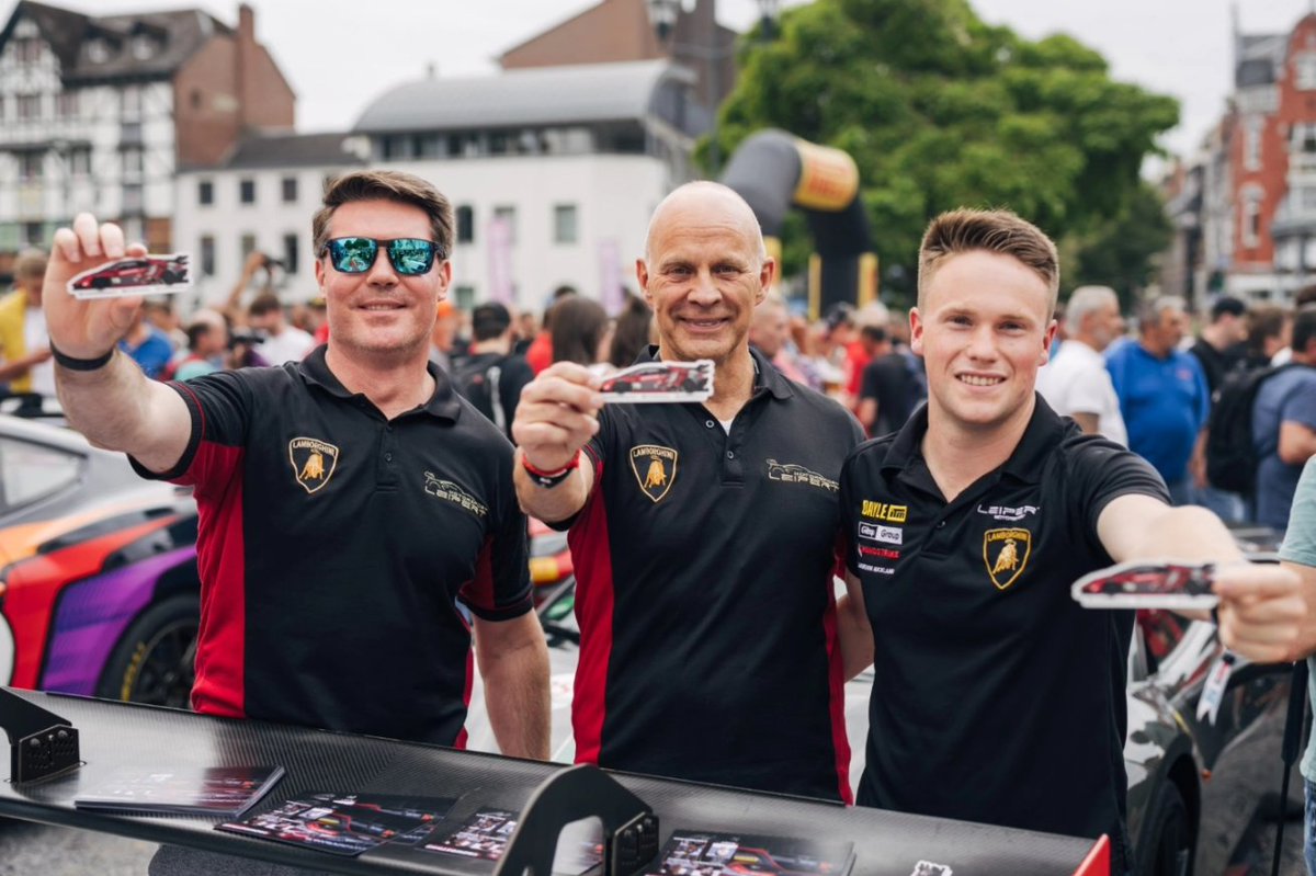 CrowdStrikeRcng's tweet photo. A classic @24HoursofSpa event: the racecar parade! And we had a special guest to accompany the Mercedes-AMG GT3 and Lamborghini... the Official FIA F1 Safety Car®! 

#crowdstrikeracing #SPA24H #crowdstrike #crowdstrike24hoursofspa https://t.co/4ysYm5ABln