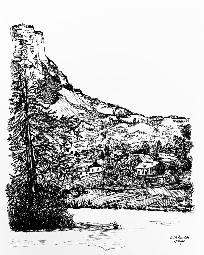 JSRedfernArt's tweet photo. Another pen scribble of me paddle boarding x https://t.co/D9fiBnDp3J